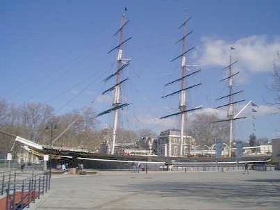 [Cutty Sark, side view]